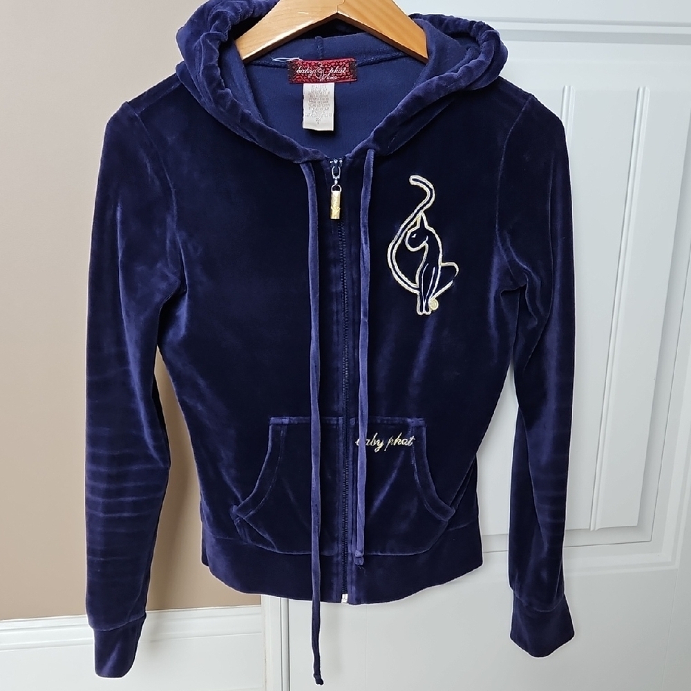 Baby Phat Navy Velvet Jacket